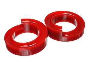 Ford F-350 SD Coil Spring Insulator - Front - Energy Suspension - Performance Polyurethane - Red - `05-`07 Ford F-350 SD Coil Spring Insulator - Front - Energy Suspension - Performance Polyurethane - Red - `05-`07